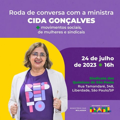 Roda de Conversa com Ministra Cida Gonçalves