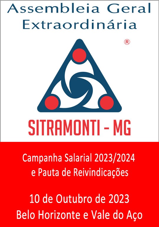 Edital de Convocação BH e Vale do Aço 2023
