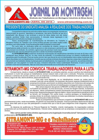 Informativos SITRAMONTI-MG 2018