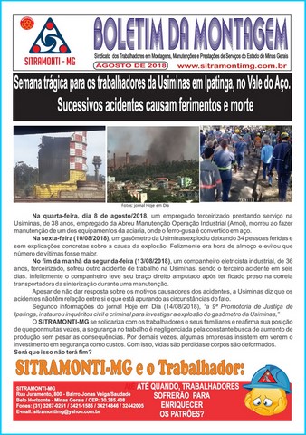 Informativos SITRAMONTI-MG 2018