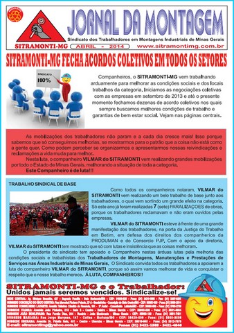 Informativos SITRAMONTI-MG 2014