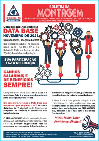 Informativos SITRAMONTI-MG 2021