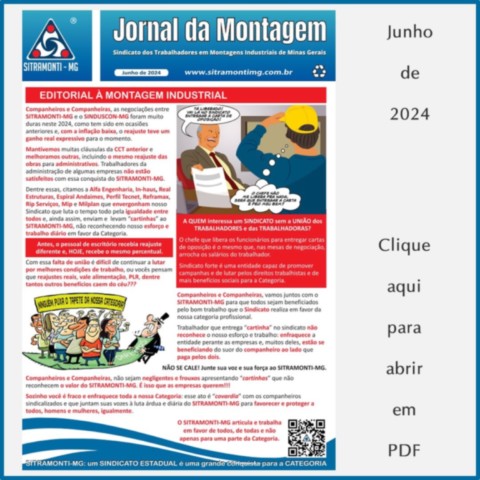 Jornal da Montagem Pauta de Reivindicações 2024