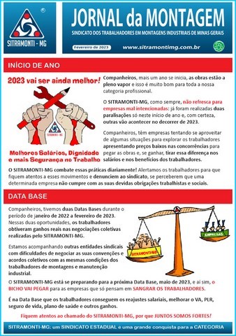 Informativos SITRAMONTI-MG 2023