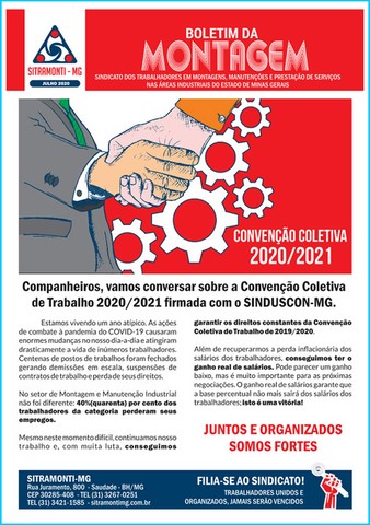 Informativos SITRAMONTI-MG 2020