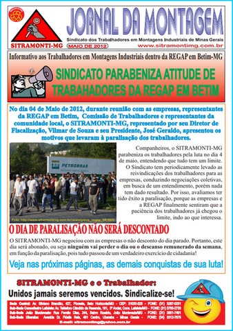 Informativos SITRAMONTI-MG 2012