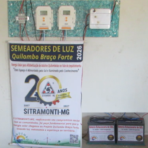 Projeto Semeadores de Luz - Energia Solar para Alfabetizar Quilombolas no Vale do Jequitinhonha Projeto Semeadores de Luz - Energia Solar para Alfabetizar Quilombolas no Vale do Jequitinhonha