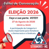Edital de Convocação SITRAMONTI-MG ELEIÇÃO 2026